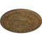 Ekena Millwork Rose Ceiling Medallion (Fits Canopies up to 13 1/2"), Hnd-Painted Rubbed Bronze, 33 7/8"OD x 2 3/8"P CM33RORZS - alternate 3